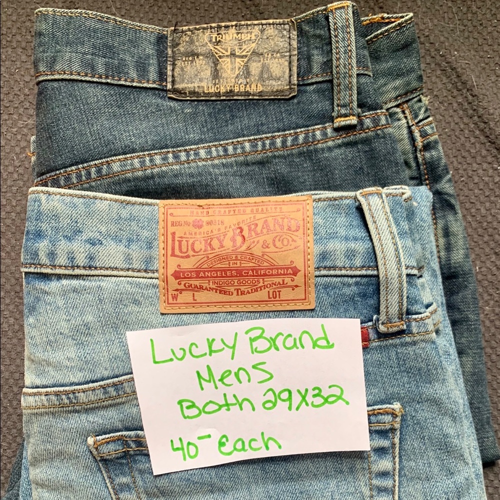 Men’s brand name Jeans assorted sizes and colors